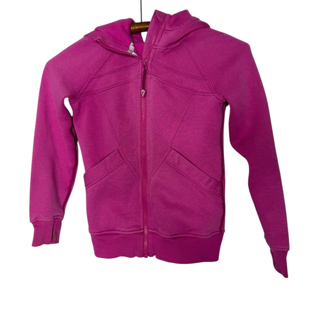 Ivivva By Lululemon Pink Remix Full-Zip French Terry Hoodie - size 6